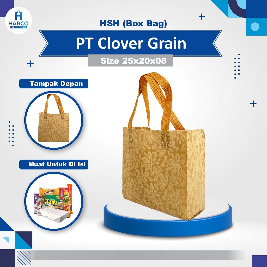 

HARCO Goodie Bag Souvenir Tas Snack Tas Wisuda Tas Spunbond Tekstur Tas Seminar Tas Oleh Oleh Uk 25x20x08 Tekstur
