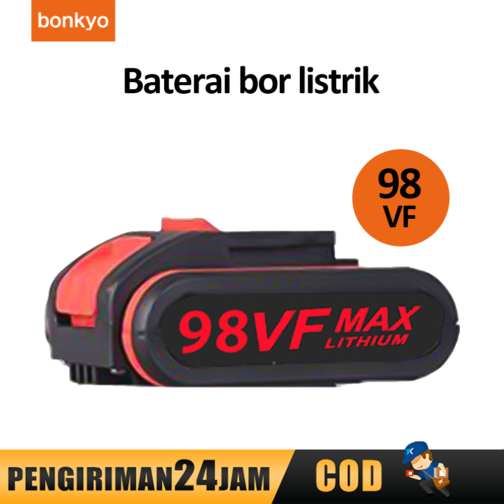 bonkyo Baterai bor tanpa kabel 168 VF dan 98 VF Electric drill battery