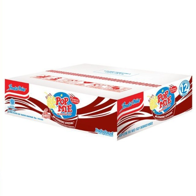 

Pop Mie Indomie Mie Goreng Spesial Karton Isi 12 Mie Instant Seduh Instan Air Panas