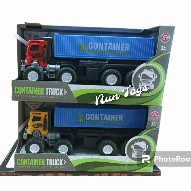 Mainan Diecast Truck Container Truck Box
