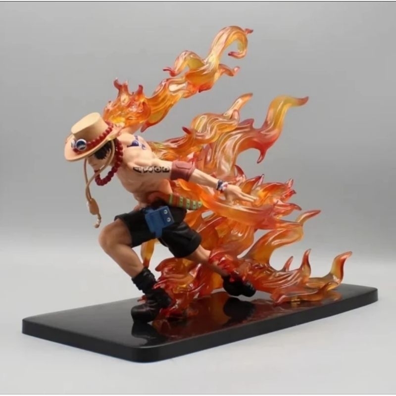 Statue One Piece Portgas D Ace Battle Pose Fire Effect ( big size )