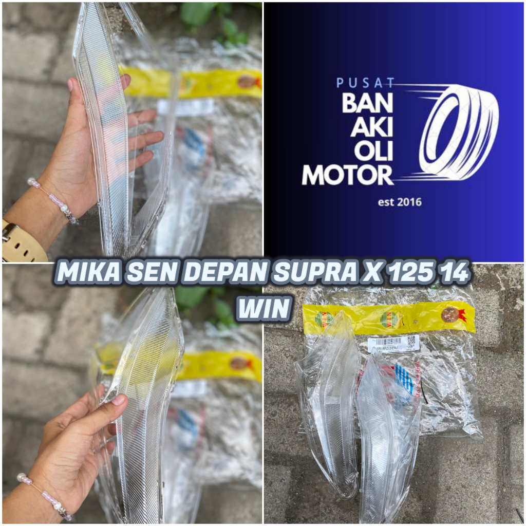 MIKA SEN DEPAN /RETENG DEPAN SUPRA X 125 14 MERK WIN || MIKA LAMPU SEN DEPAN SUPRA X 125 14 WIN