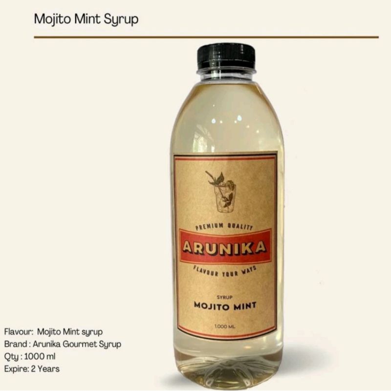 

Mojito Mint Arunika Syrup 1 Liter