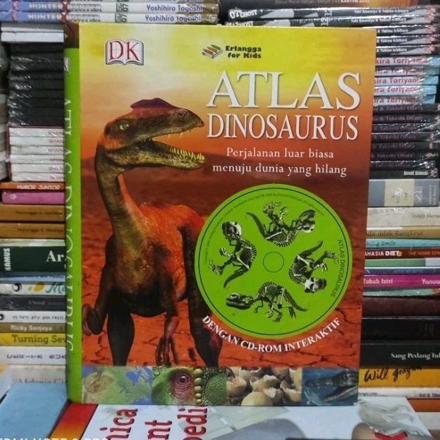 Buku Original ATLAS DINOSAURUS Perjalanan Luar Biasa menuju dunia yang hilang Hard Cover Bekas tanap