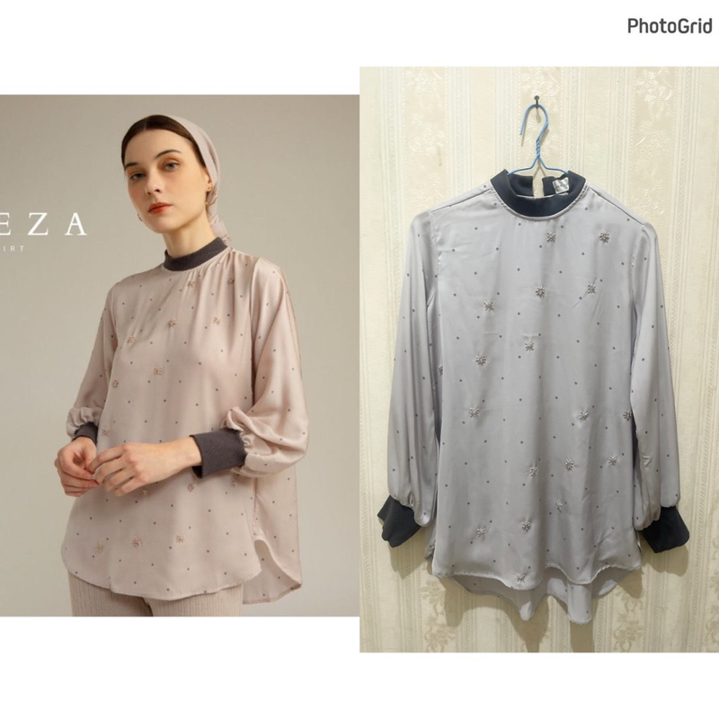 preloved mehr hijab aleza blouse size M original