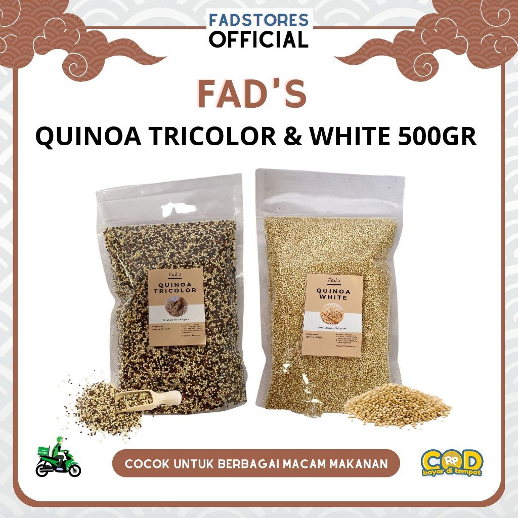 

Organic Quinoa 500gr - Quinoa White 500gr - Quinoa Tricolor 500gr - Quinoa untuk Diet Sehat