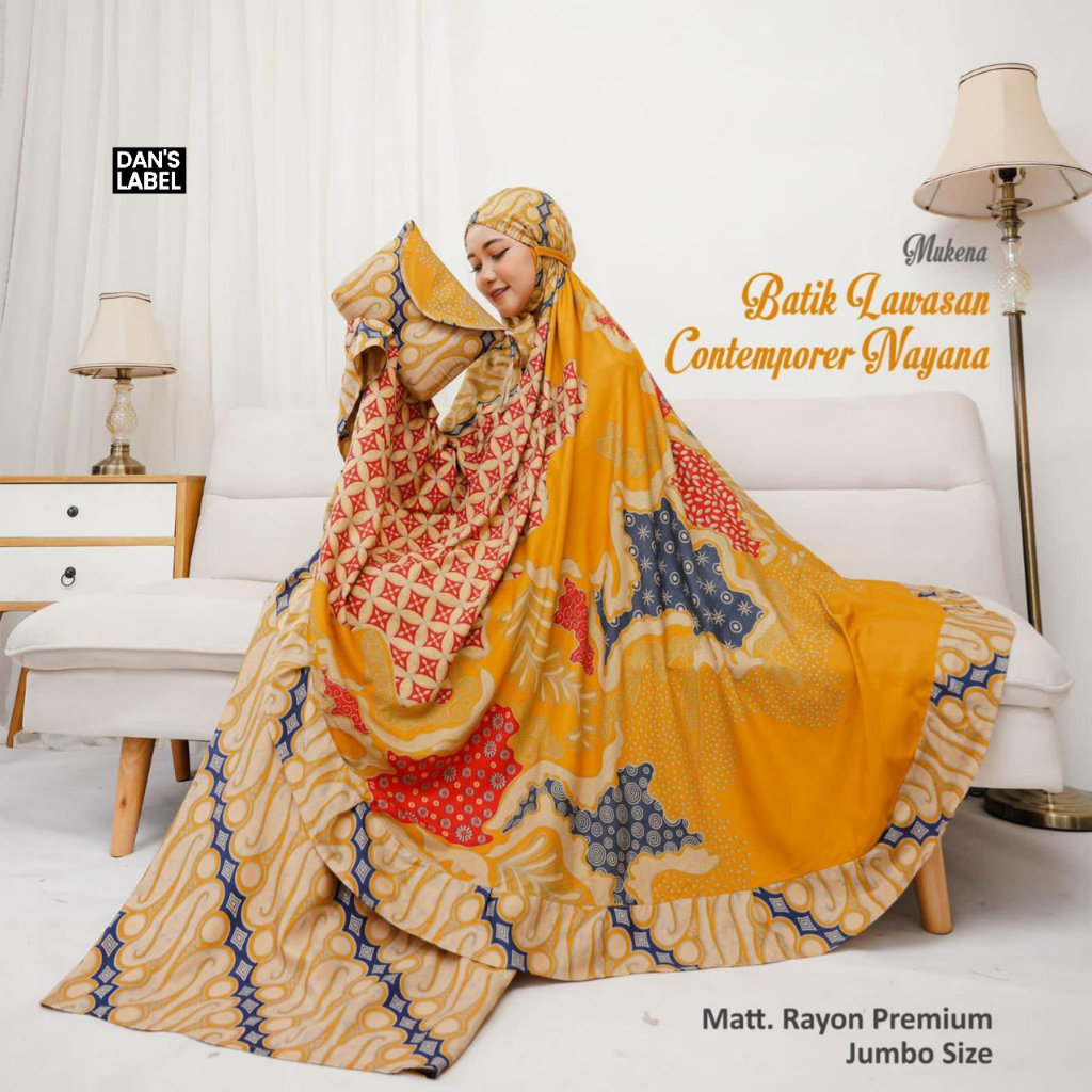 Mukena batik rayon jumbo