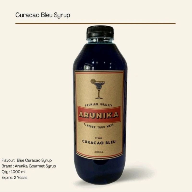 

Curacao Bleu Arunika Syrup 1 Liter