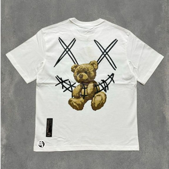 Ricky Is Clown Smiley Bear Tee White