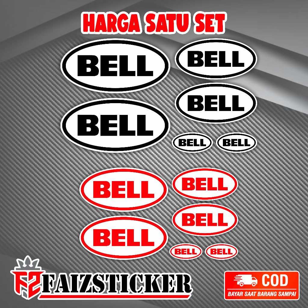 sticker cutting helm bell variasi helm dan motor