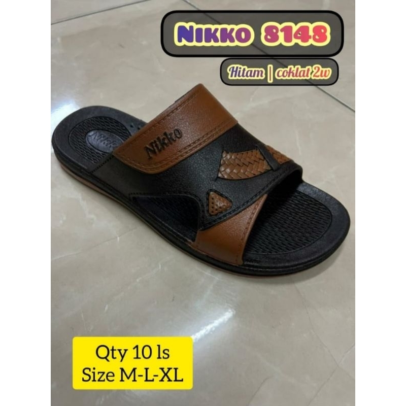 sandal selop pria sandal nikko 8148 sandal karet