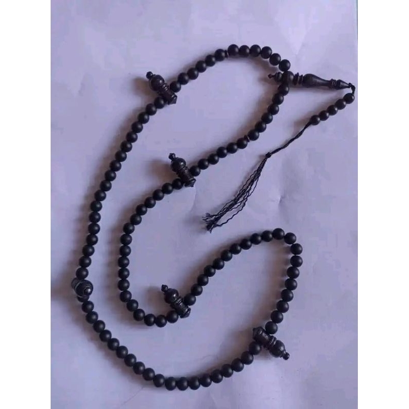 TASBIH BATU BLACK JADE SETTING TIJANI