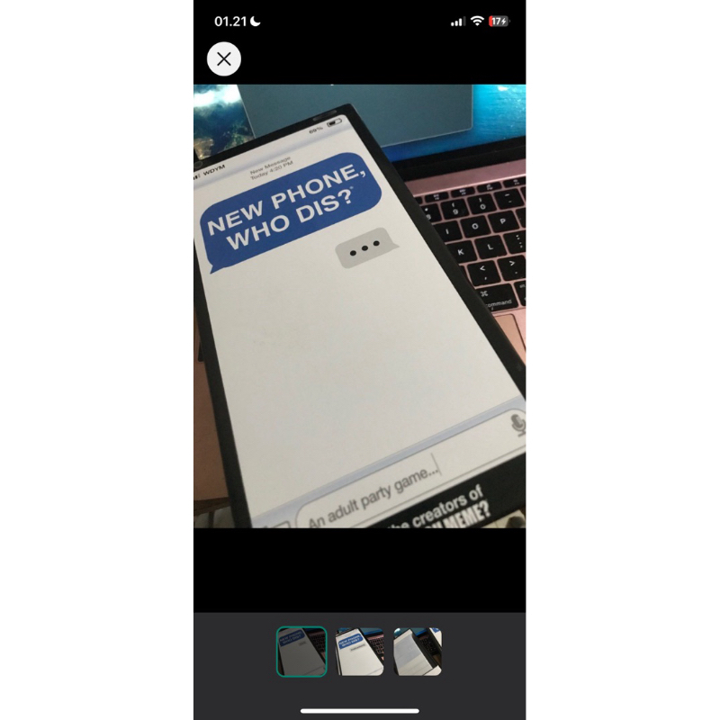 who dis playing card