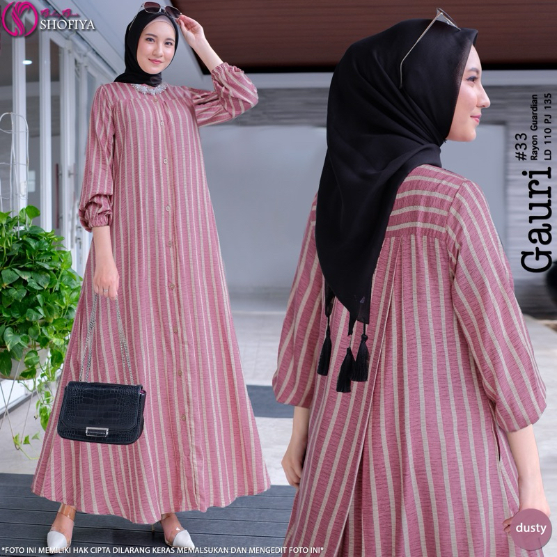 Ready Dress rayon viscose premium adem gauri maxy Ori shofiya