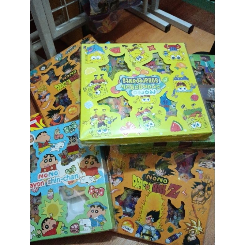 

Sticker 100 lembar shinchan, kuromi, sponsbob, toys story