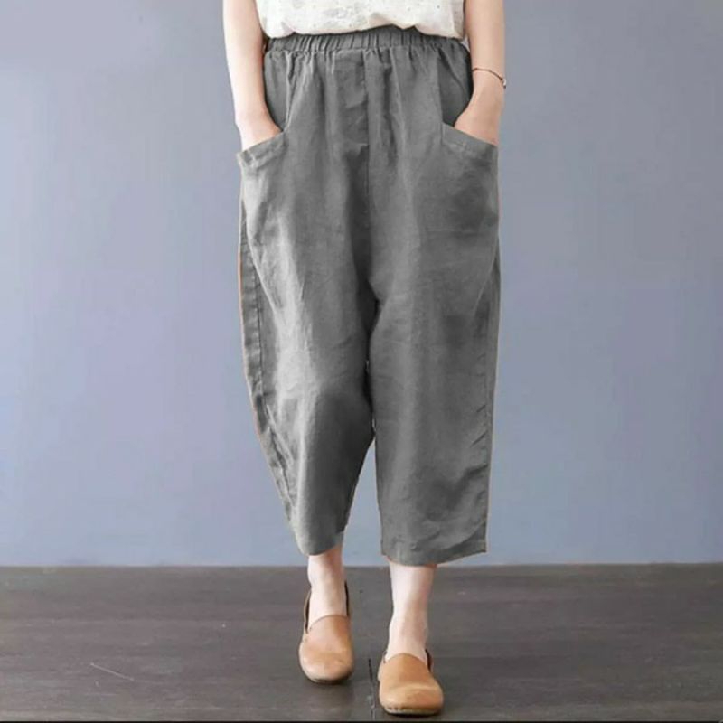 WILLOW Pants Linen Premium Celana Korean Viral Model 7/8