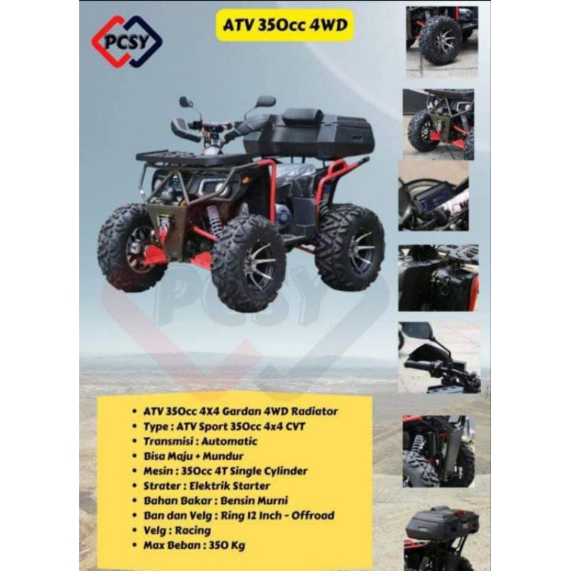 atv 350 cc matic gardan