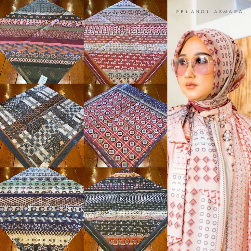 SALE  Jilbab Pelangi Asmara Series by Dian Pelangi X Barli Asmara ( FREE BOX ) Hijab Kerudung Scarf 
