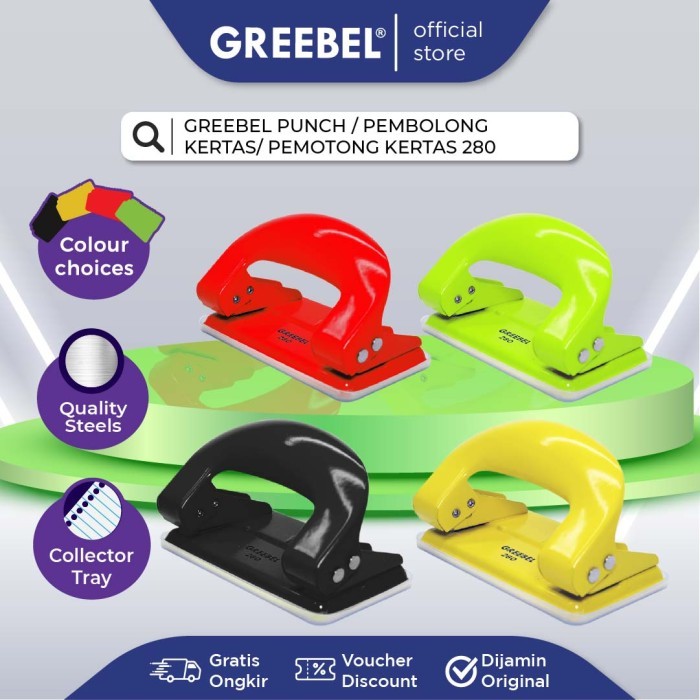 

GREEBEL PUNCH 280 alat pelubang kertas GREEBEL PUNCH 280