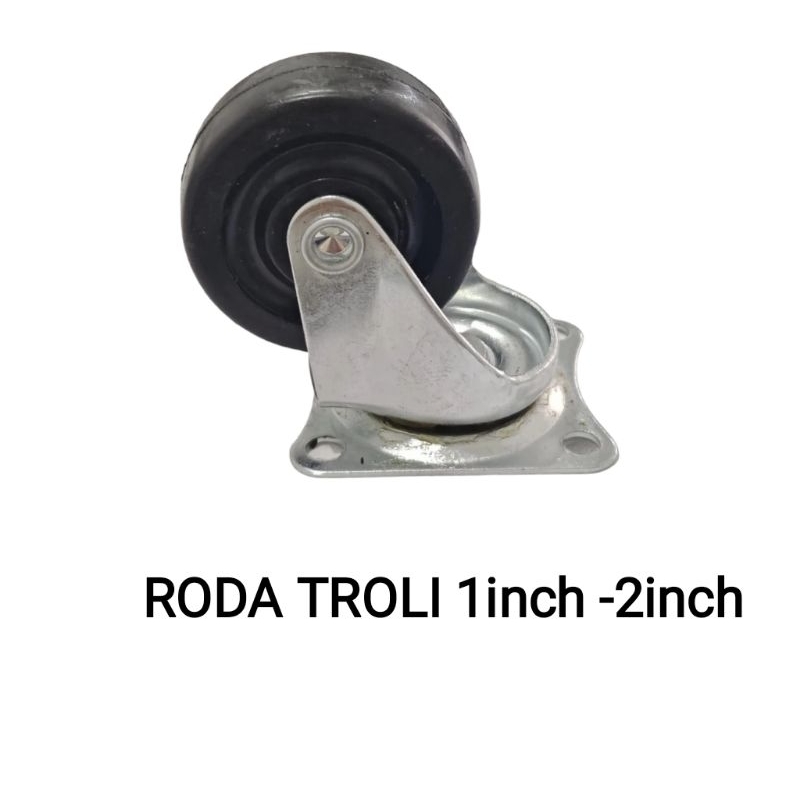Roda Troli 1inch - 2inch hidup