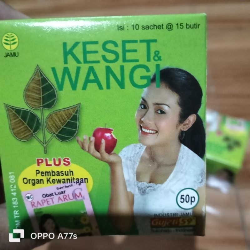 

jamu pil keset wangi gujati isi 10 sachet