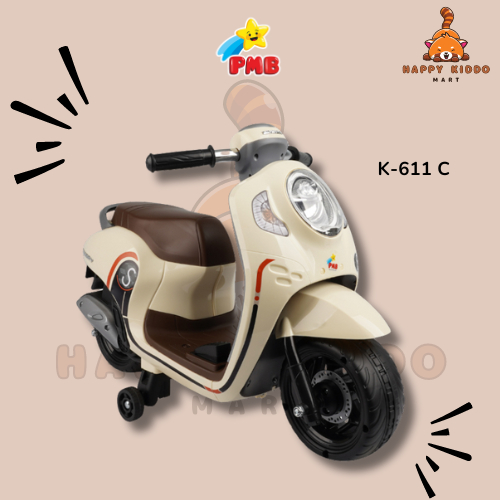 [TERMURAH] Mainan Anak Motor Aki Honda Scoopy K-611C || Motor Aki Mini Anak Bisa Manual dan Gas || M