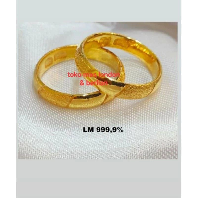 Cincin Emas LM 24K Kadar 99,99% .