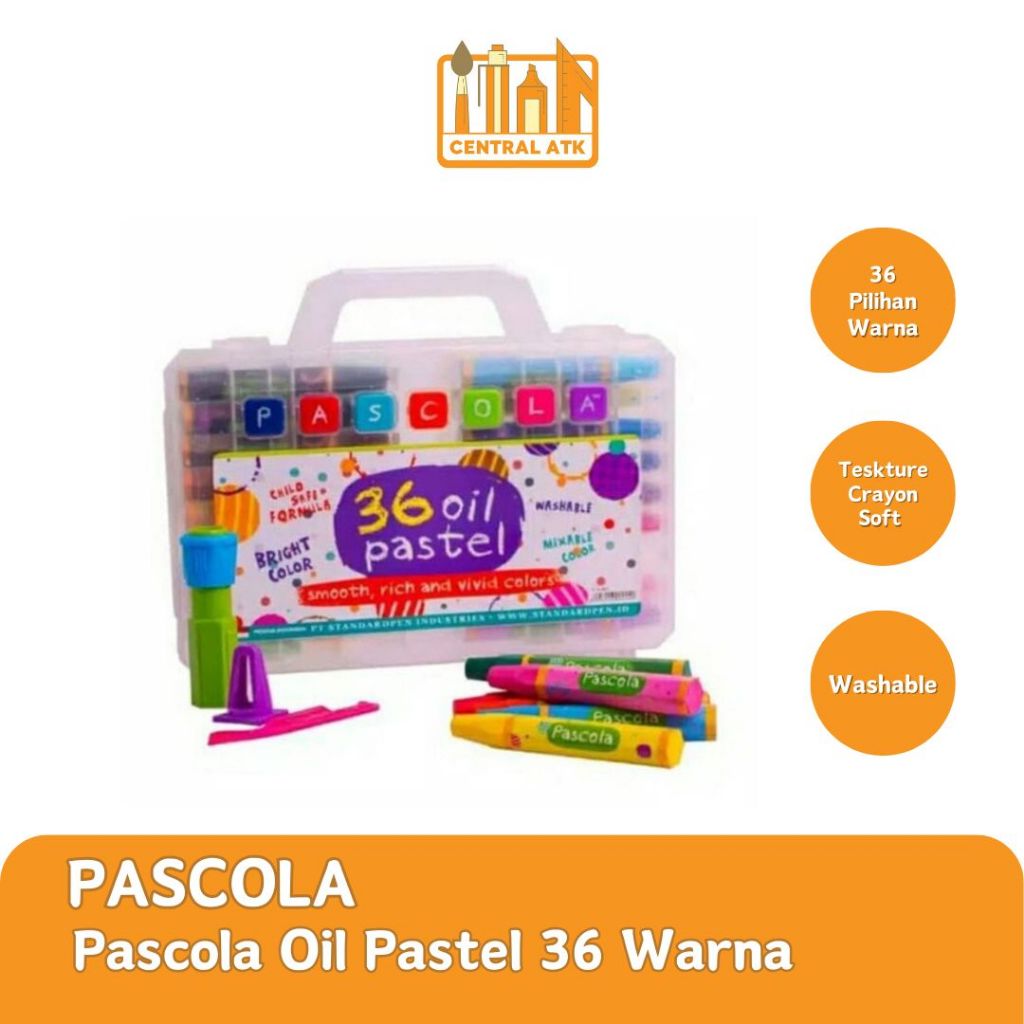 

CRAYON / OIL PASTEL PASCOLA ISI 36 WARNA