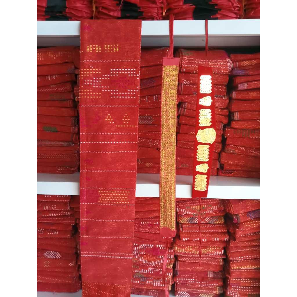 paket 3 menari adat batak - selendang ulos - ikat kepala - ikat pinggang