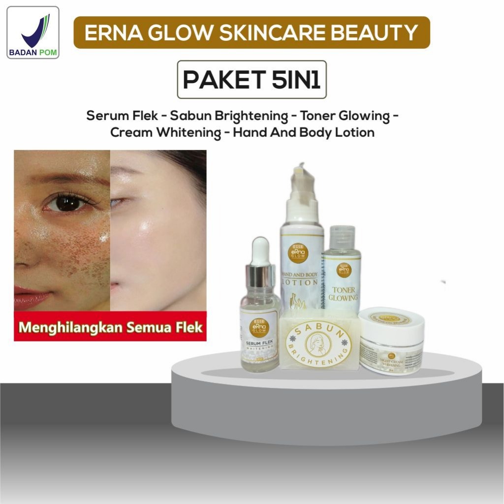 ERNA Glow paket Lengkap BPOM ERNA GLOW SKINCARE BEAUTY Sabun Cuci Muka | Sabun Wajah | Sabun Perawat