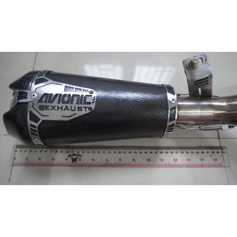 Avionic Exhaust Knalpot Evo Underbelly Full Carbon (Slip On)