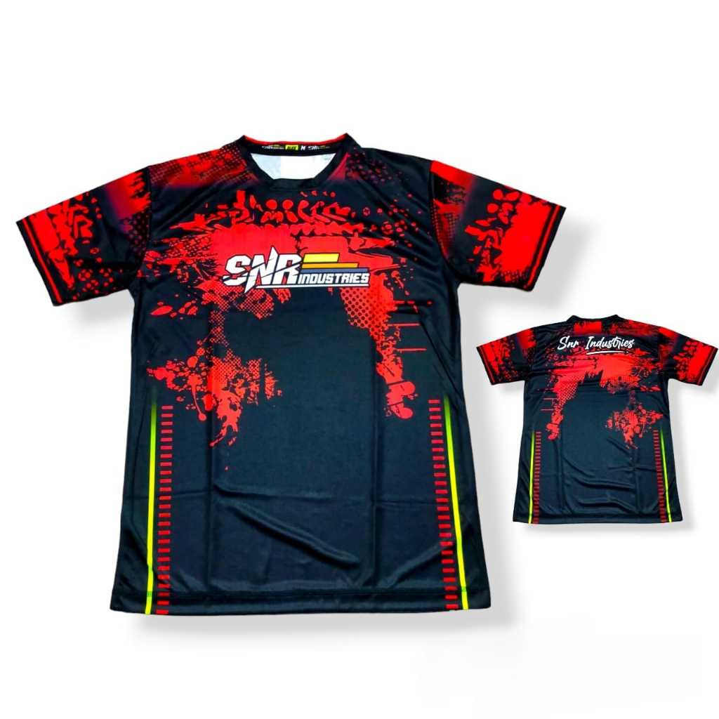 Jersey Volly Voli Fullprinting SNR Industries Baju Kaos Olahraga Voli SNR Bahan Nyaman Adem Fullprin