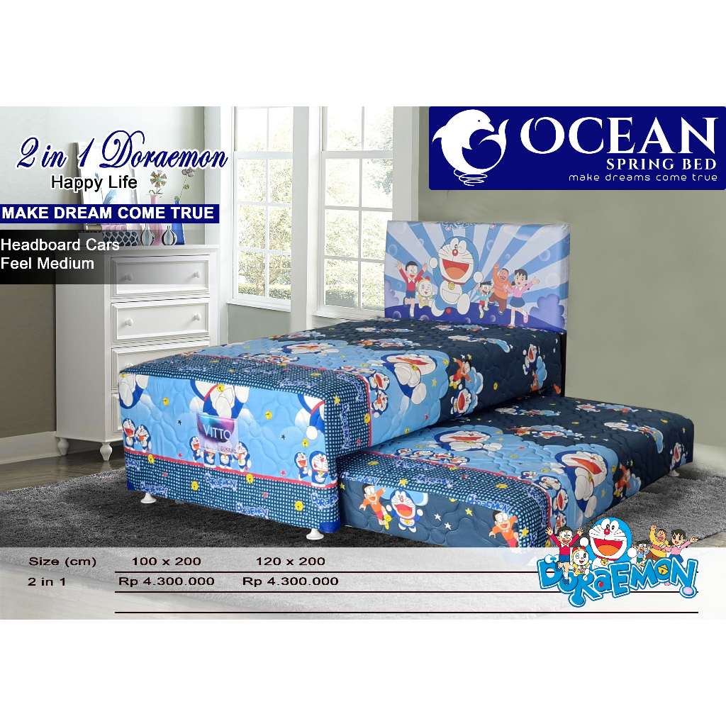 Ocean Springbed - 2 in 1 Doraemon