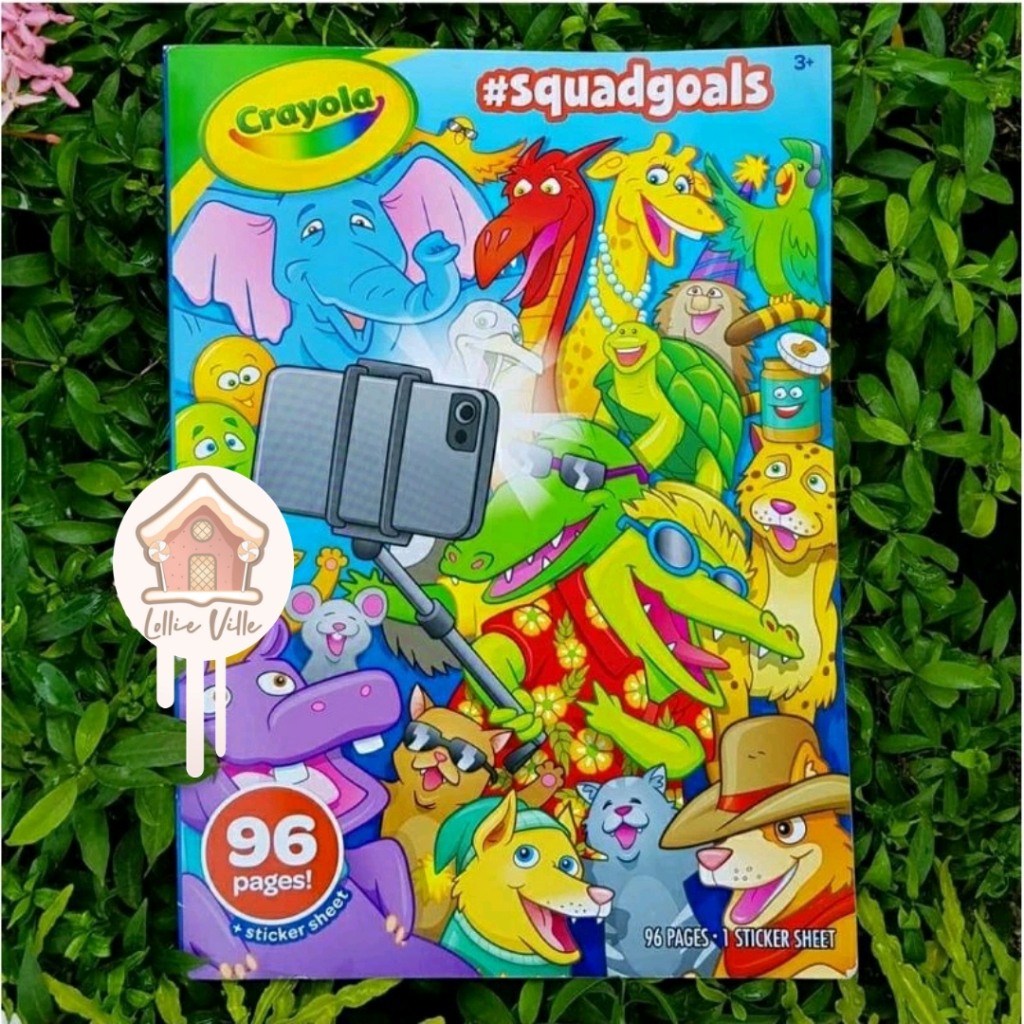 

Crayola #Squadgoals Coloring Book with Sticker Sheet 96pages