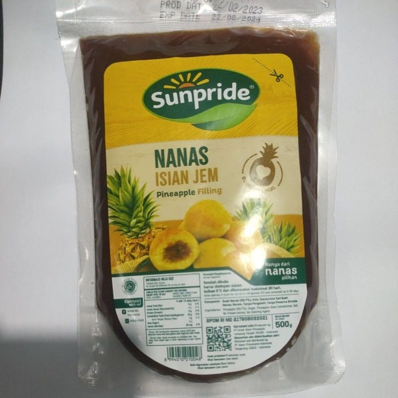 

SUNPRIDE Selai/Filling Nanas 500gram Exp 2025 / DONNY