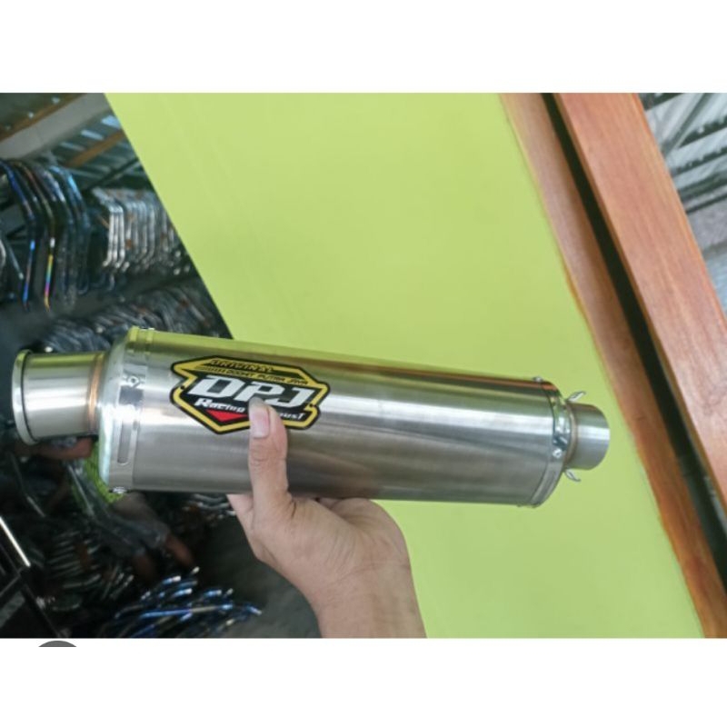 KNALPOT RACING DPJ OVAL 30 CM KNALPOT DPJ BASS ADEM KNALPOT RACING DPJ SATRIA FU VIXION JUPITER MX N