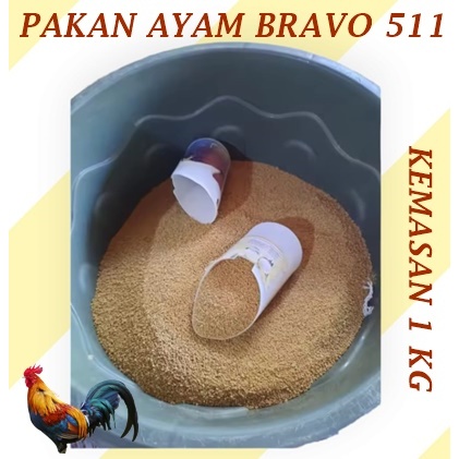 Pakan ayam bravo 511 kemasan 1 kg