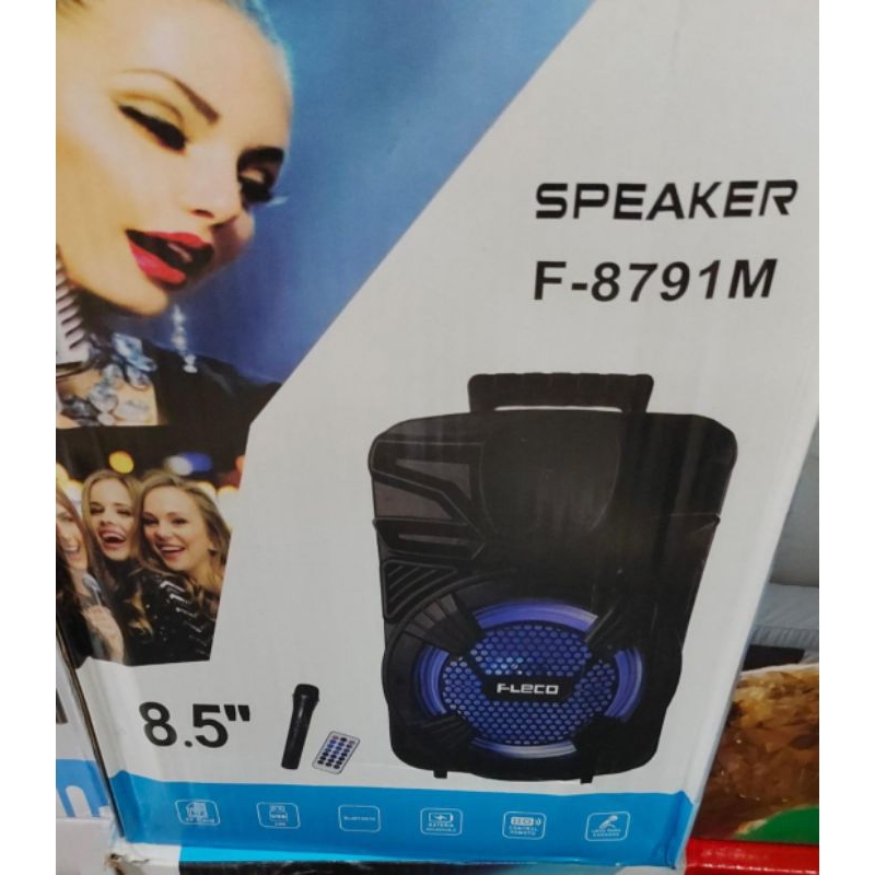 SPEAKER BLUETOOTH FLECO 8'5 INCH F-804N PLUS MIC + REMOTE//SPEAKER KARAOKE//SPEAKER SALON AKTIF