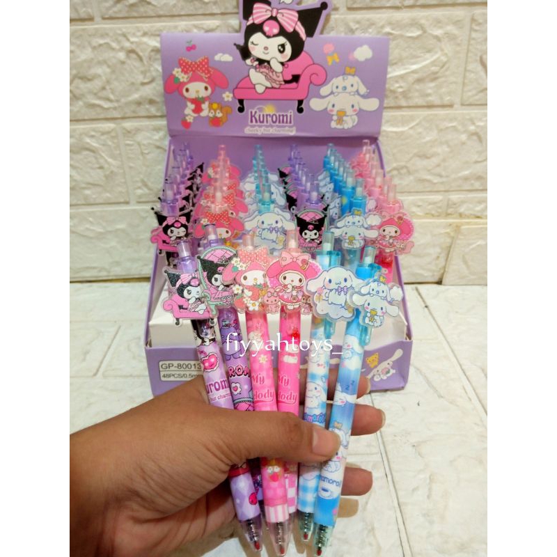 

Pulpen Cetek Akrilik Sunrio Kuromi 5 PCS - Fiyyahtoys