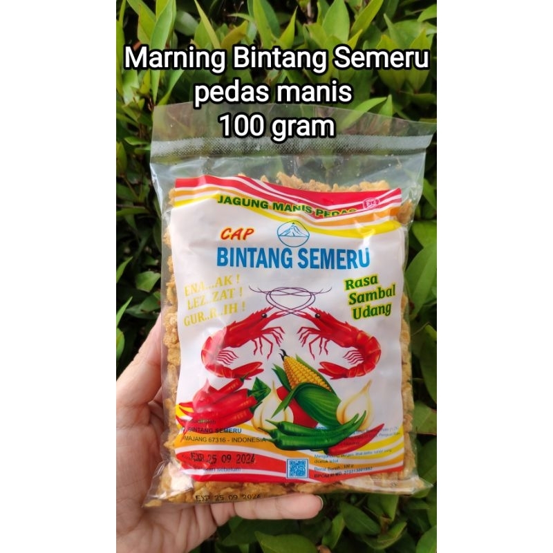 

TERMURAH...Marning Jagung Bintang semeru 100gram pedas manis