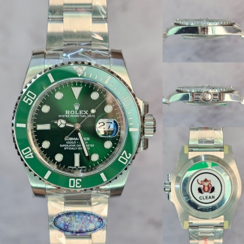 Jam Tangan Rolex Submariner Hulk 40MM 116610LV Clean