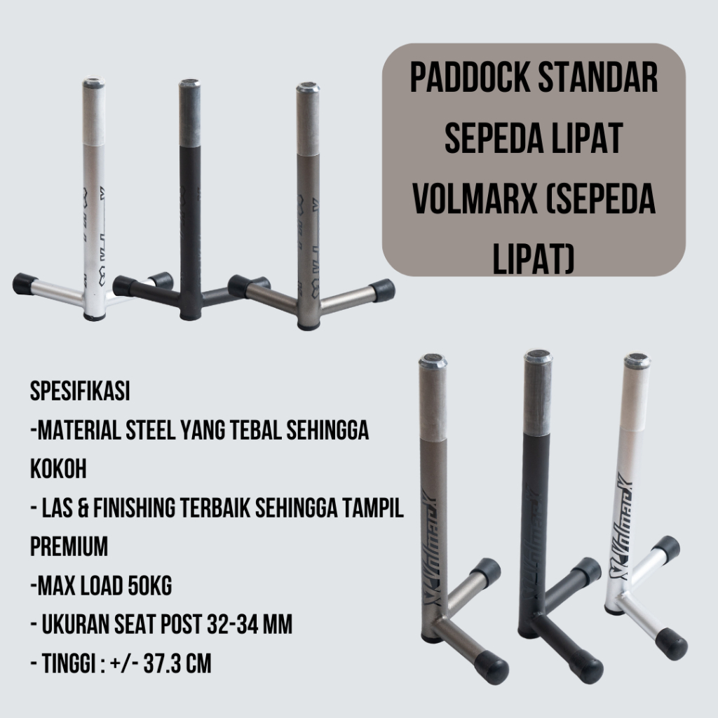 Paddock Standar sepeda lipat Volmarx - Paddock Sepeda Lipat - Standar Sepeda Lipat - Pedok Sepeda Li