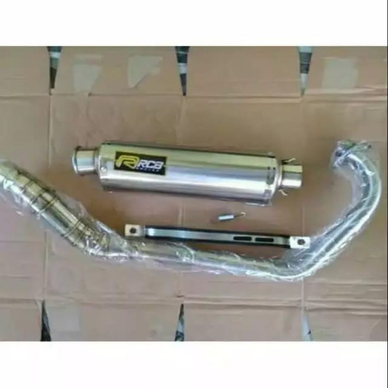 Knalpot rcb oval cincin Jupiter MX king CBR Sonic gsx Vixion satria Fu Vixion Tiger gl MP cb dll