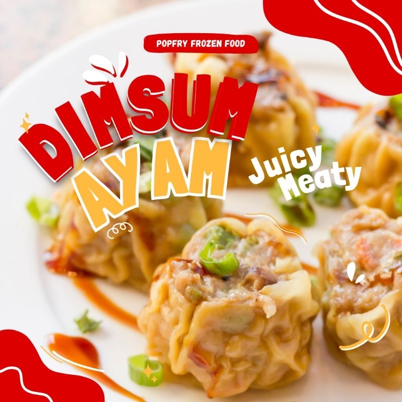 

Dimsum AYAM Kualitas Premium isi 12 pcs FREE Saus Dimsum