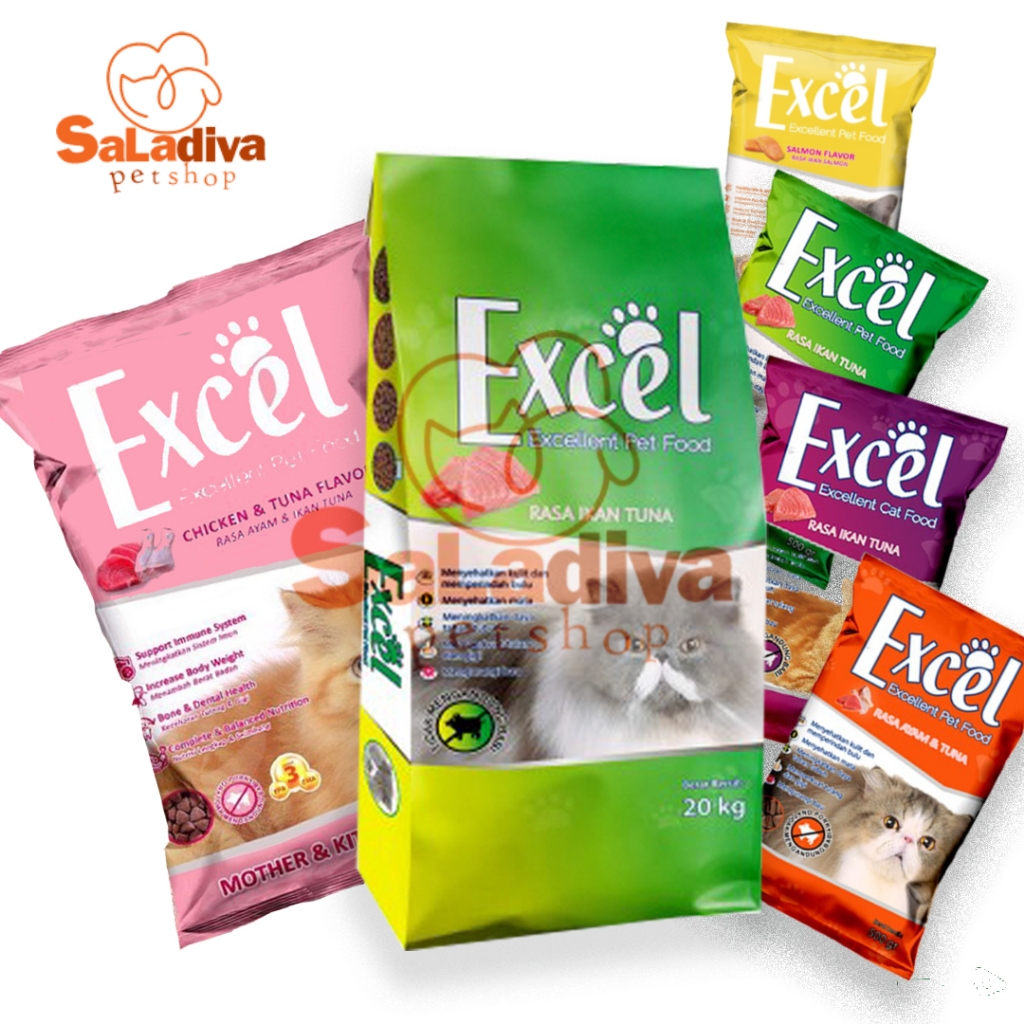 Excel 20kg Cat Food Makanan Kucing Kering Karungan