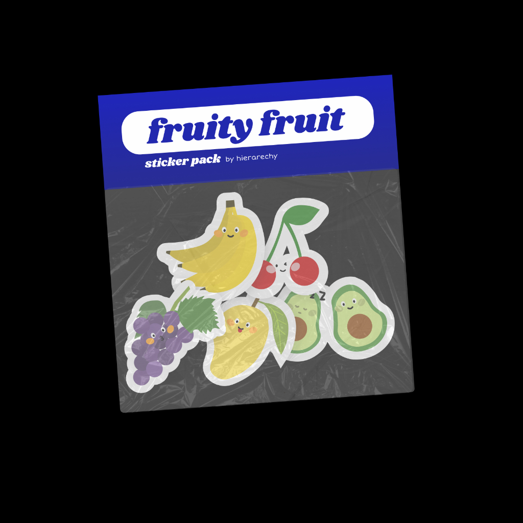 

Sticker buah karakter lucu by hierarechy