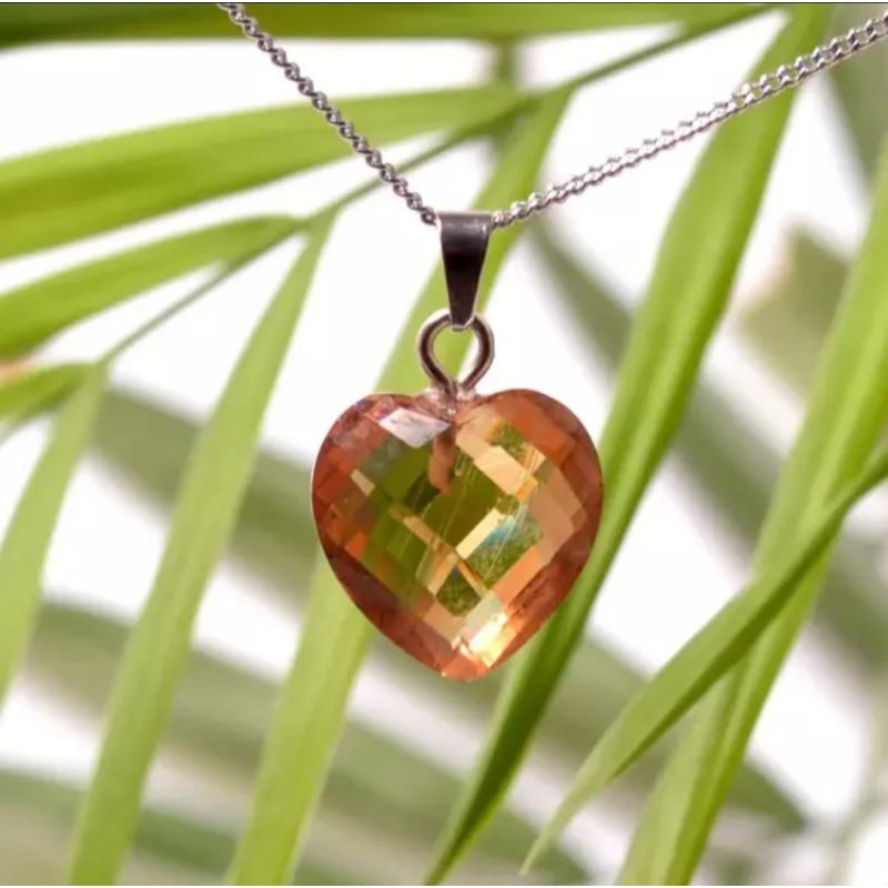 Kalung Love Zultanite | Zultanite Kalung Turki | Kalung Berubah warna| Colour Changing Necklace