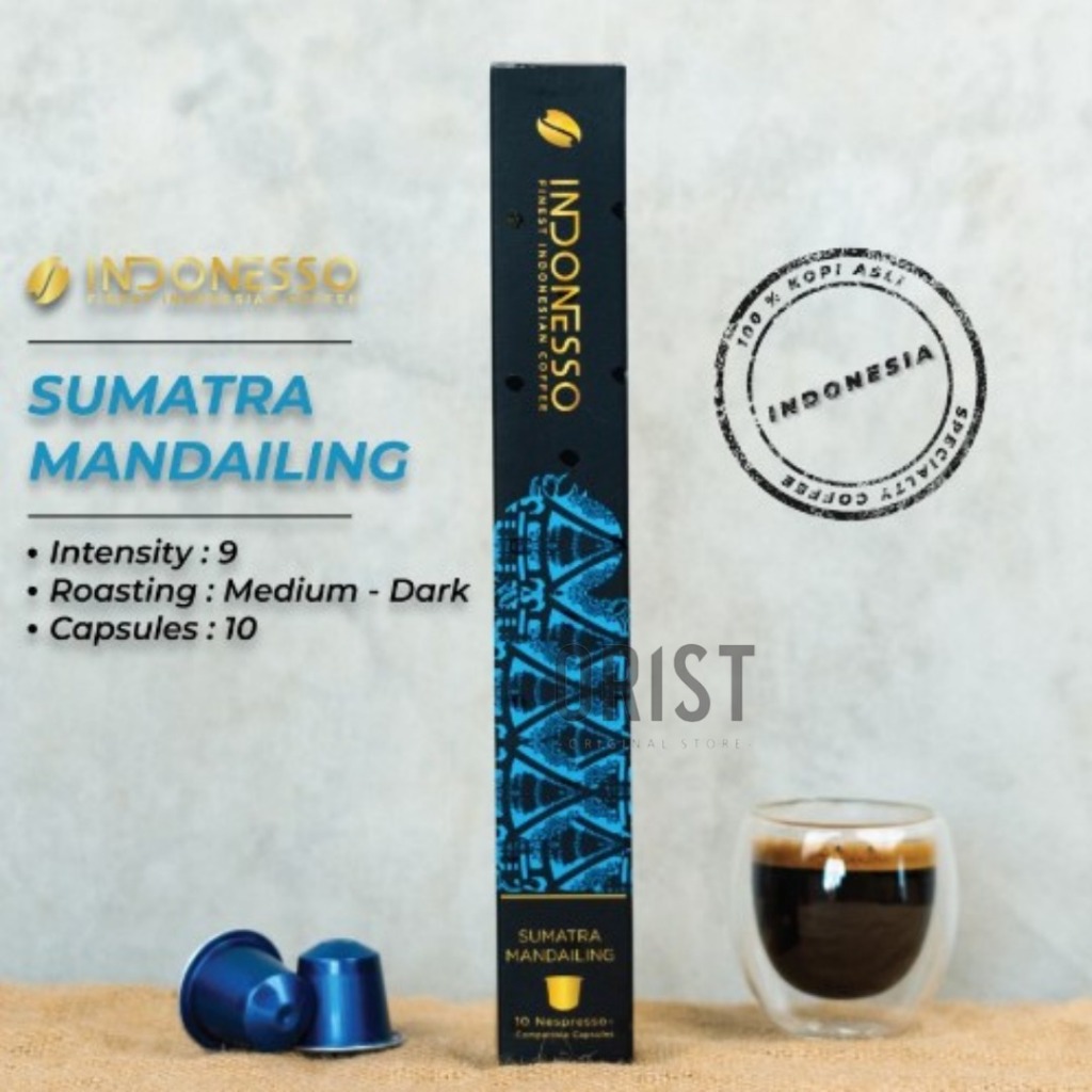 

INDONESSO Sumatra Mandailing Nespresso® Coffee Capsule / Kapsul Kopi