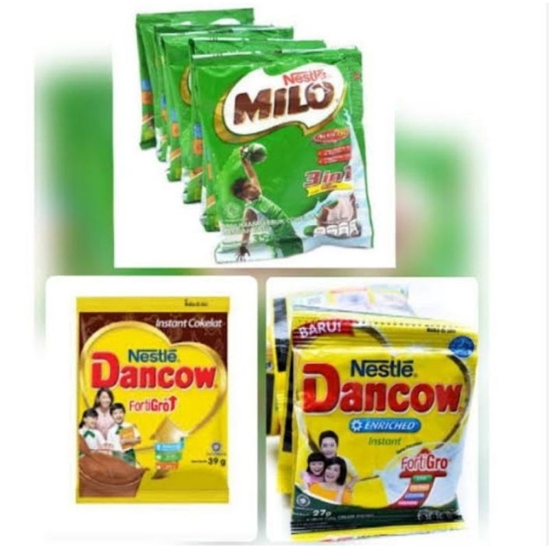 

susu Dancow Milo sachet