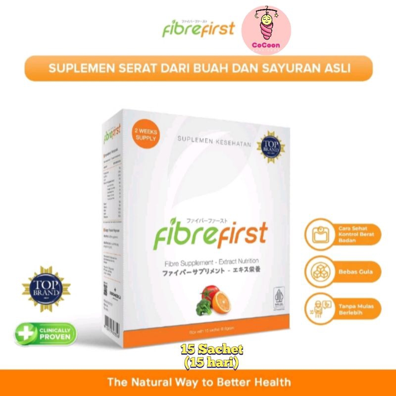 Suplemen Diet Kesehatan Tinggi Serat Fibre First FibreFirst 15 hari / 7 day